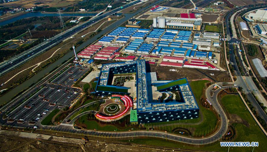 Photo taken on Dec. 12, 2015 shows a general view of Shanghai Disney Resort in east China's Shanghai. Shanghai Disney Resort will officially open and welcome its first guests on June 16, the Walt Disney Company and Shanghai Shendi Group announced Wednesday. Construction of the resort, the sixth of its kind worldwide, started in 2011 with an investment of 34 billion yuan (about US$5.5 billion). [Xinhua]