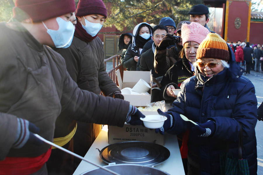 Laba porridge marks prelude to Chinese New Year