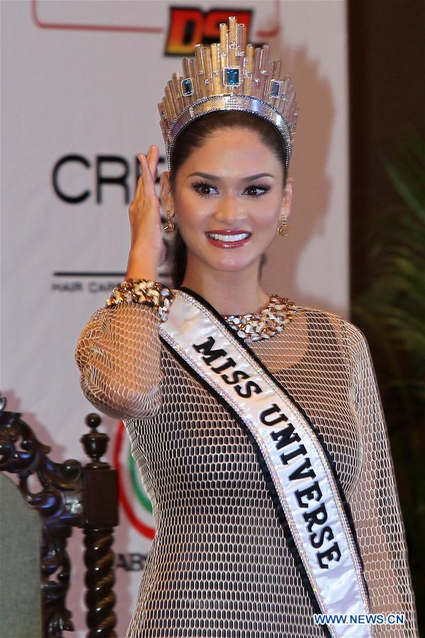 Newly crowned Miss Universe attends press conference