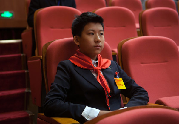  Liu Bo attends a session of the political advisory body in Shenzhen. [Photo/China Daily]