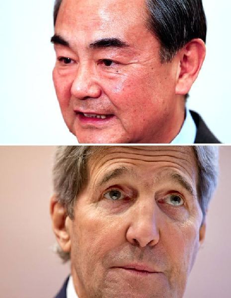 Chinese Foreign Minister Wang Yi and US Secretary of State John Kerry are expected to meet this week in the US. [Photos provided to China Daily] 