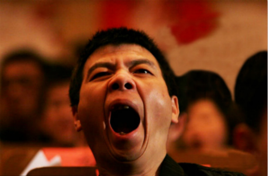 Netizens joke that this photo of well-known Chinese director Feng Xiaogang represents a typical 'smog face'.[File photo]