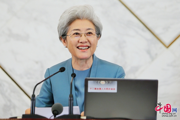 Fu Ying, spokesperson for the fourth session of China's 12th National People's Congress (NPC), answers questions at a press conference on the session at the Great Hall of the People in Beijing, capital of China, March 4, 2016. The fourth session of the 12th NPC is scheduled to open in Beijing on March 5. [China.org.cn]