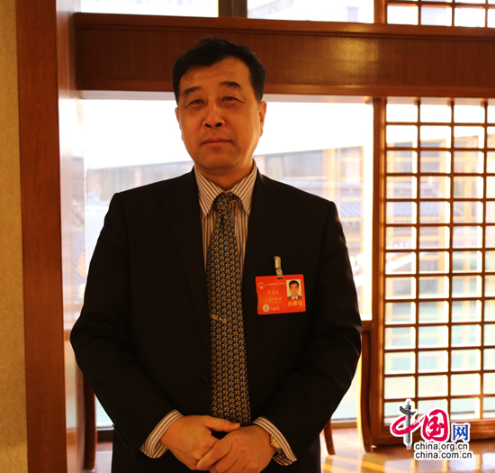 Li Yihu, dean of Peking University's Taiwan Studies Institute and also a deputy to the National People's Congress, China's legislature. [Photo/China.org.cn]