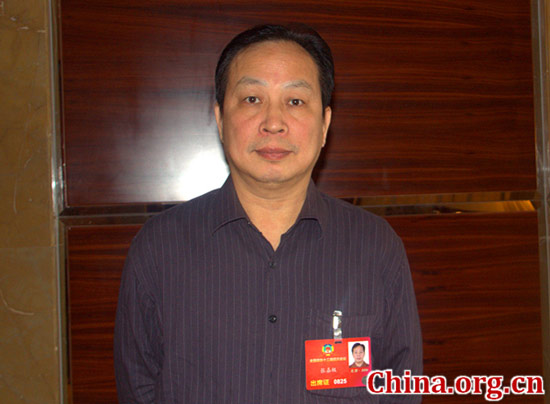 Zhang Jiaji, a member of the 12th National Committee of the Chinese People's Political Consultative Conference (CPPCC)[Photo/China.org.cn]