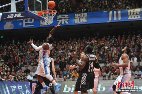 Hosts Sichuan beat Liaoning 96-87 on Friday to build up a 3-1 lead in the best-of-seven series with one win away from winning their historic first-ever CBA Championship