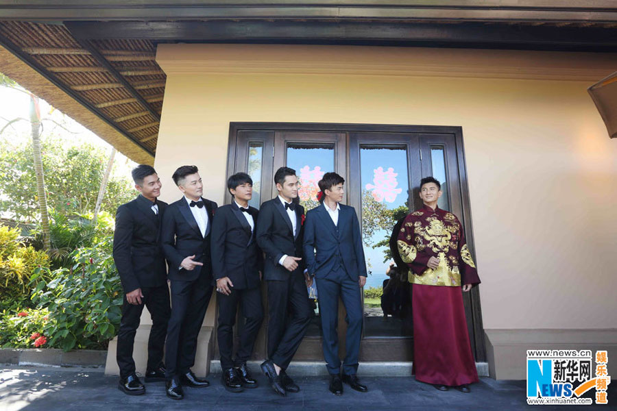 Actor Nicky Wu and actress Liu Shishi hold their wedding ceremony in Bali, Indonesia on March 20, 2016.