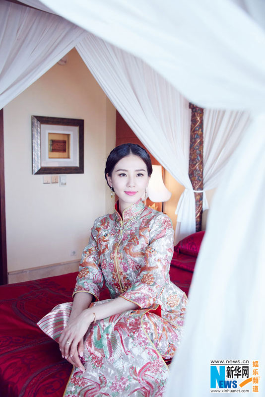 Actor Nicky Wu and actress Liu Shishi hold their wedding ceremony in Bali, Indonesia on March 20, 2016.