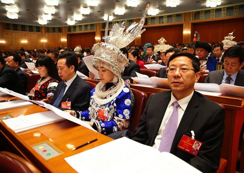 The 4th session of the 12th National People&apos;s Congress opens at the Great Hall of the People in Beijing on March 5.