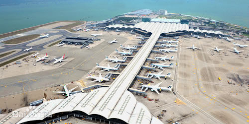 Hong Kong International Airport, one of the 'top 10 world's busiest airports' by China.org.cn.