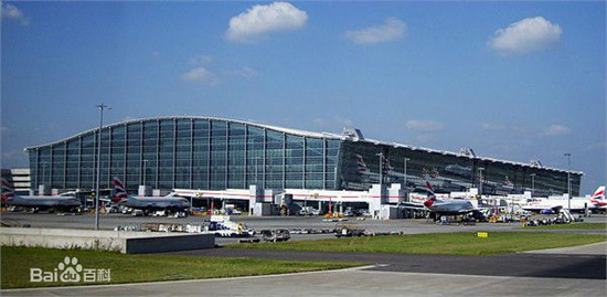 London Heathrow Airport, one of the 'top 10 world's busiest airports' by China.org.cn.