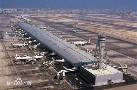 Dubai International Airport, one of the 'top 10 world's busiest airports' by China.org.cn.