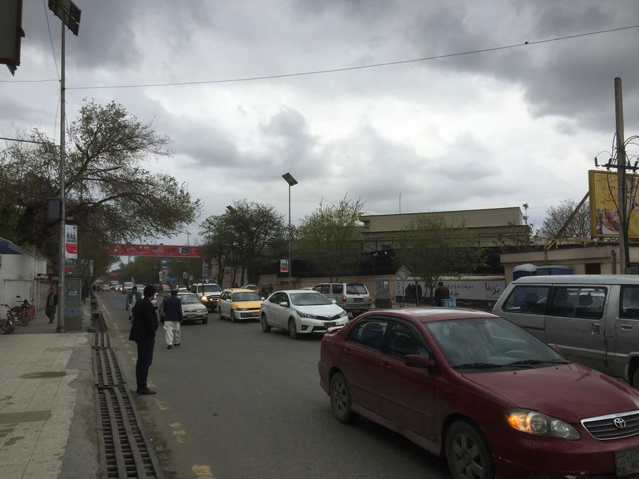 Photo taken on April 10, 2016 shows the view of Kabul, capital of Afghanistan, after an earthquake. An earthquake with a magnitude of 7.1 on the Richter scale jolted parts of Afghanistan, Pakistan and India, killing two and injuring 25 in Pakistan on Sunday. [Photo/Xinhua]