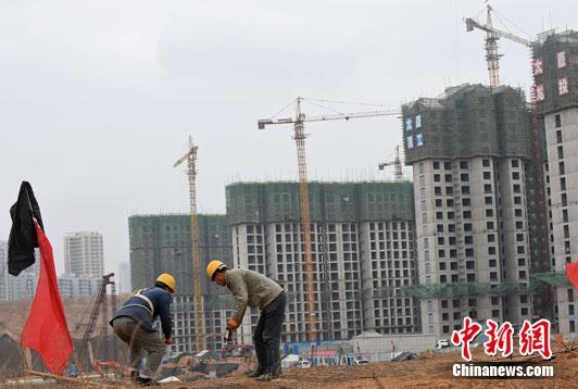 A real estate project under construction in China. [File photo]