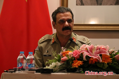 Pakistan’s military spokesperson Lieutenant General Asim Saleem Bajwa [Photo by Gong Jie/China.org.cn]