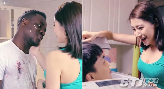 The advertisement, for the Chinese detergent brand Qiaobi, featured a black man being transformed into a fair-skinned Chinese after being washed by the detergent in a washing machine.