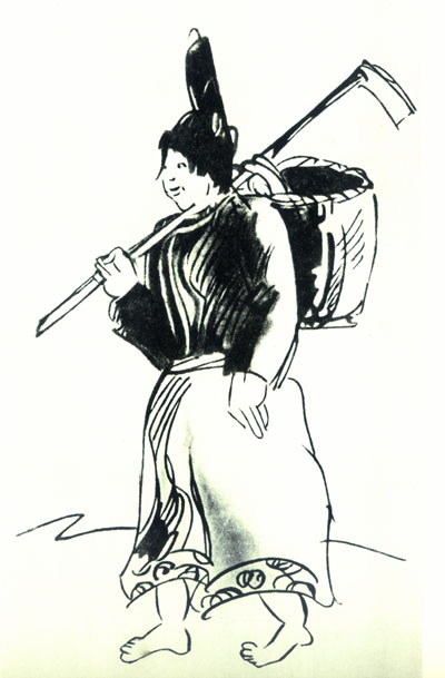 Miao Woman from Guizhou: After crossing the Xiangjiang river, the Red Army climbed over the noted high Laoshanjie Mountain and entered the area inhabited by the Miao people.