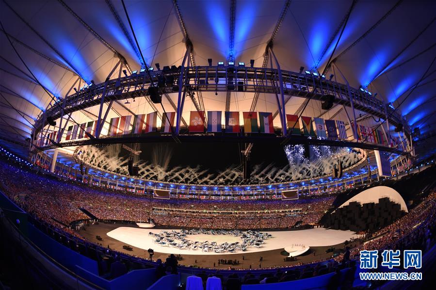 Photo taken on Aug. 5, 2016 shows the opening ceremony of the 2016 Rio Olympic Games at the Maracana Stadium in Rio de Janeiro, Brazil. [Photo/Xinhua]