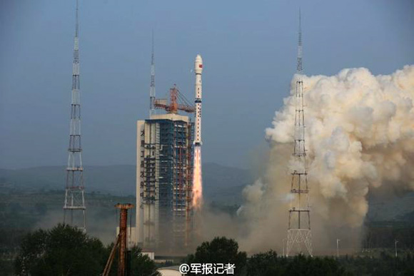 China launches a new high-resolution Synthetic Aperture Radar (SAR) imaging satellite from the Taiyuan Satellite Launch Center in northern Shanxi Province on Wednesday.