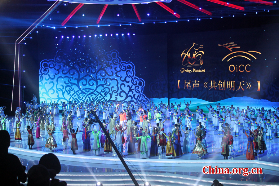 The Third Ordos International Nadam Fair and the First Ordos International Creative Culture Conference kick off in Ordos City of China's Inner Mongolia Autonomous Region on August 22. 