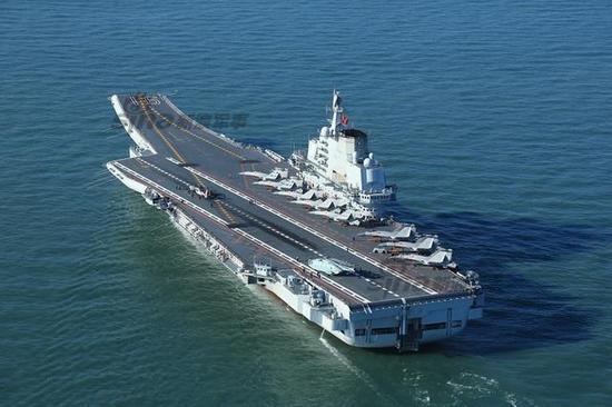 File photo of China's first aircraft carrier, the Liaoning. [Photo: Xinhua]