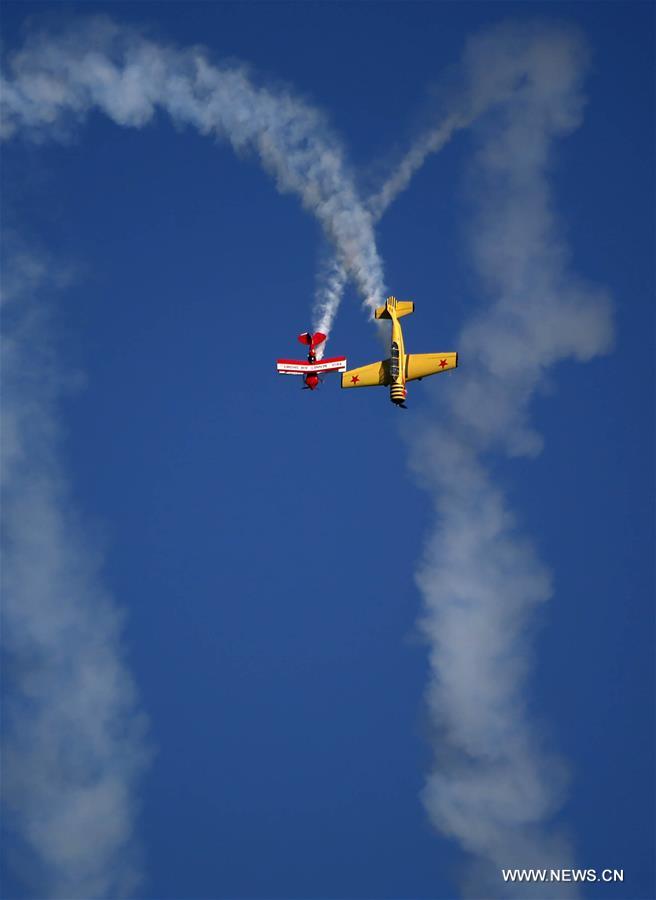 . The aviation camp of the event attracted a lot of visitors on Saturday