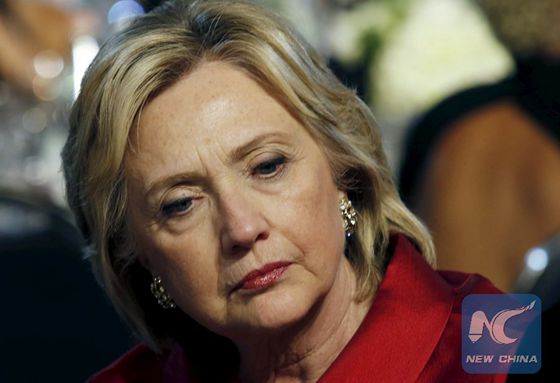 U.S. Democratic presidential candidate Hillary Clinton attends the Congressional Black Caucus Foundation's 45th Annual Legislative Conference Phoenix Awards Dinner in Washington September 19, 2015. [Photo/Xinhua]