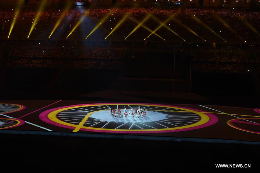 Photo taken on Sept. 7, 2016 shows the opening ceremony of the 2016 Rio Paralympic Games at the Maracana Stadium in Rio de Janeiro, Brazil. [Photo/Xinhua]