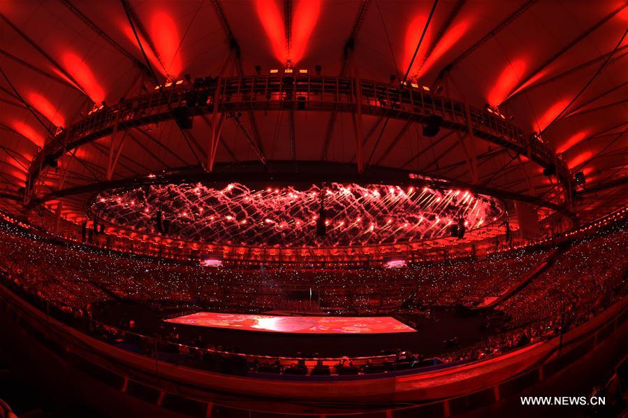 Photo taken on Sept. 7, 2016 shows the opening ceremony of the 2016 Rio Paralympic Games at the Maracana Stadium in Rio de Janeiro, Brazil. [Photo/Xinhua]