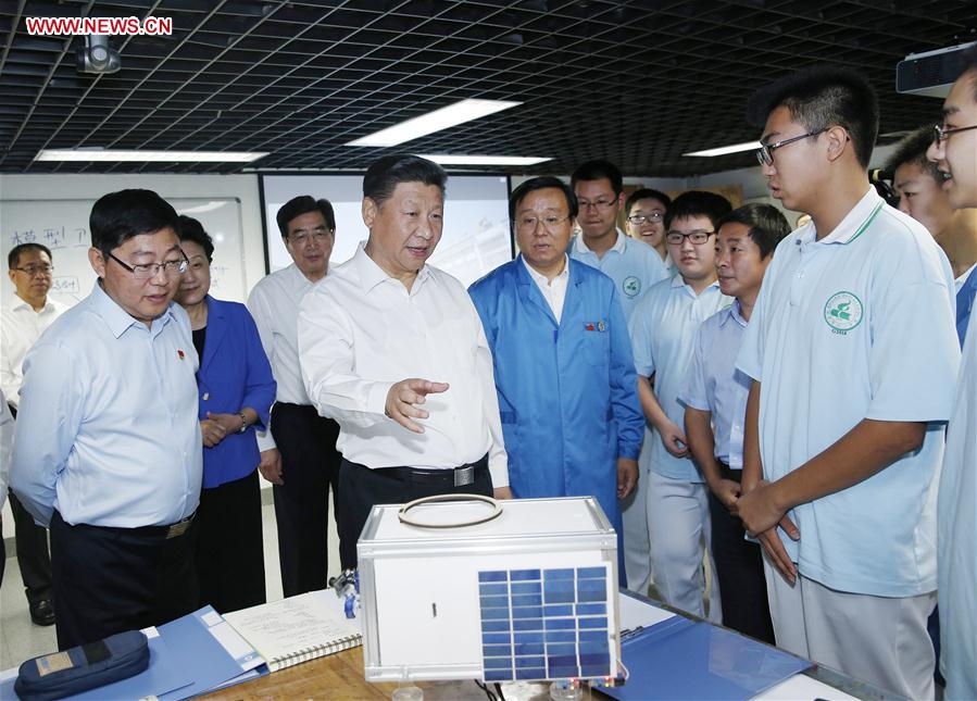 CHINA-BEIJING-XI JINPING-BAYI SCHOOL-INSPECTION (CN)