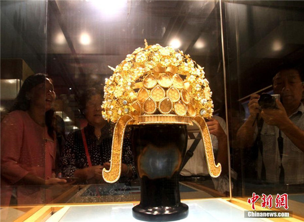 Ancient phoenix crown of Sui Dynasty unveiled 
