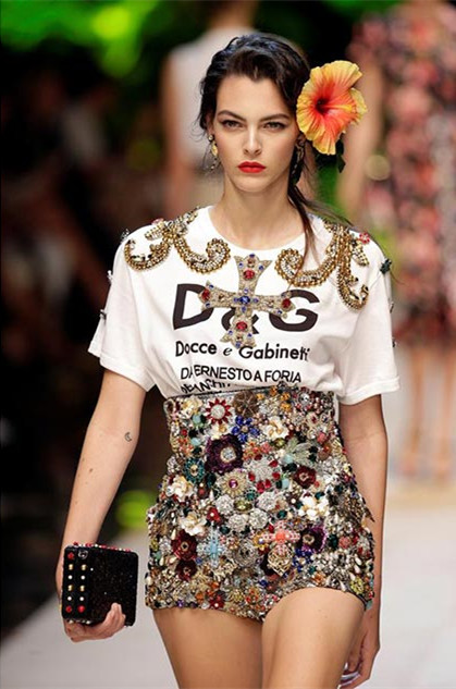 Dolce & Gabbana mixes tropics with traditions at Milan Fashion 