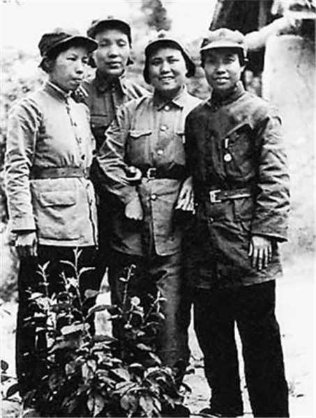 Four women soldiers: Chen Congying, Cai Chang, Xia Ming and Liu Ying (L-R). [File photo from cpcnews.cn] 