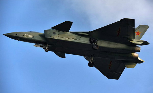 le photo of J-20 stealth fighter jet. [Photo from web] 