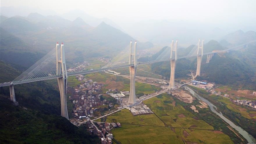 Cable-stayed Bridge Opens To Trial Traffic In C China- China.org.cn