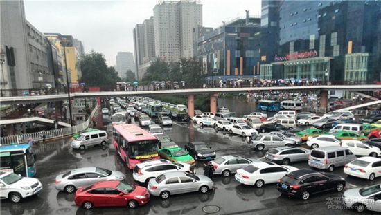 Xi'an, Shaanxi Province, one of the 'top 10 Chinese cities with the worst jam' by China.org.cn.