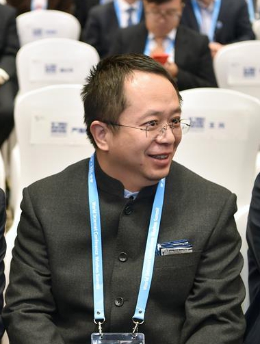 Zhou Hongyi at the 3rd World Internet Conference [Xinhua]