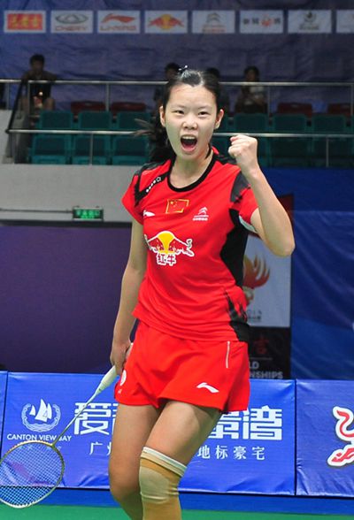 Li Xuerui, one of the 'top 10 women's singles badminton players by China.org.cn.