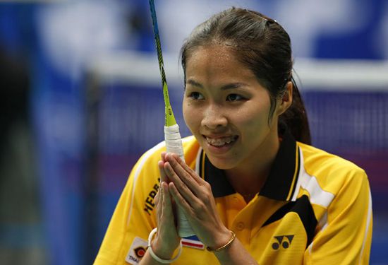 Ratchanok Intanon, one of the 'top 10 women's singles badminton players by China.org.cn.