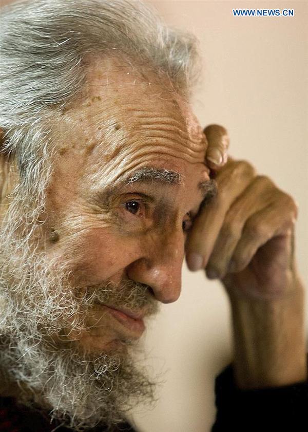 File photo taken on Feb. 10, 2012 shows Cuban revolutionary leader Fidel Castro in Havana, Cuba. Fidel Castro died at 90, Cuban media said on Nov. 26, 2016. (Xinhua/Roberto Chile/Cubadebate)