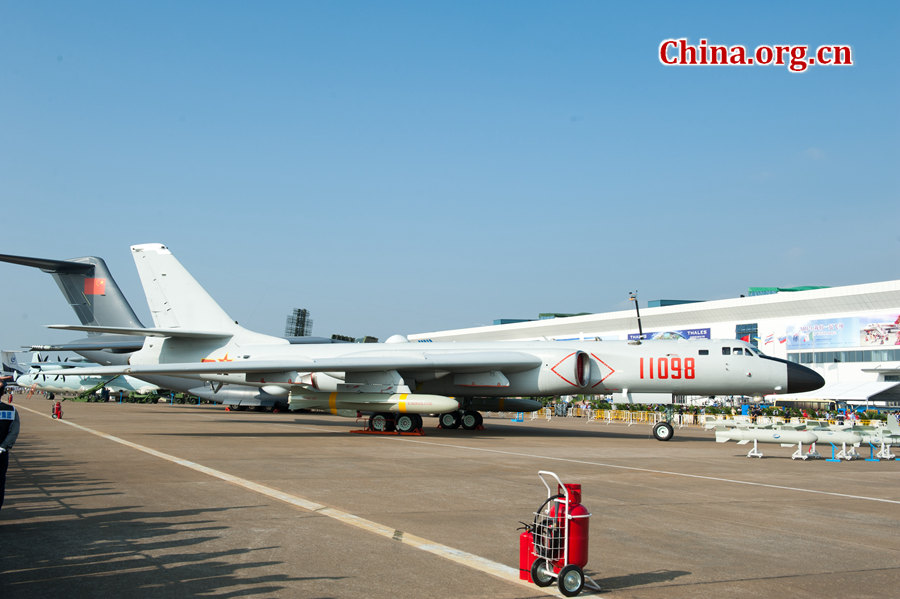 PLA Air Force H-6K bomber is reported to be frequently flying to the western Pacific for exercises. [File photo by Chen Boyuan / China.org.cn]