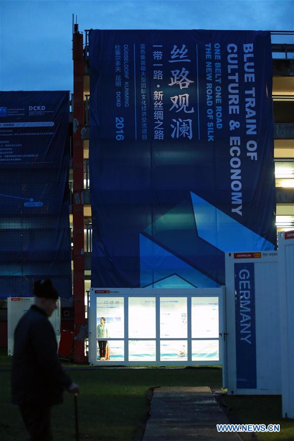 Cultural artifacts from 'Belt and Road' countries showcased in 'Blue containers'
