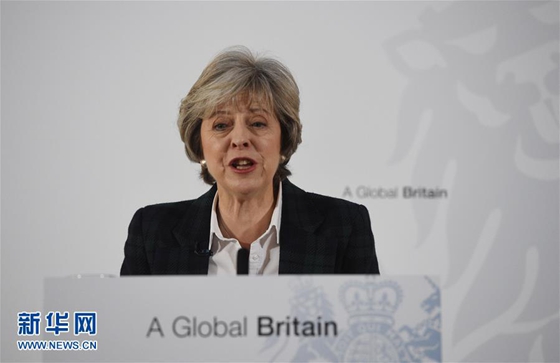 Britain will leave the European single market, Prime Minister Theresa May said Tuesday. [Phhoto/Xinhua]