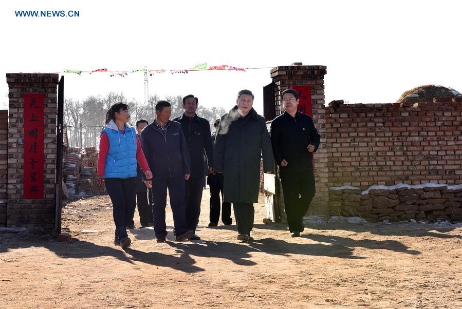 CHINA-HEBEI-XI JINPING-INSPECTION-POVERTY ALLEVIATION (CN)