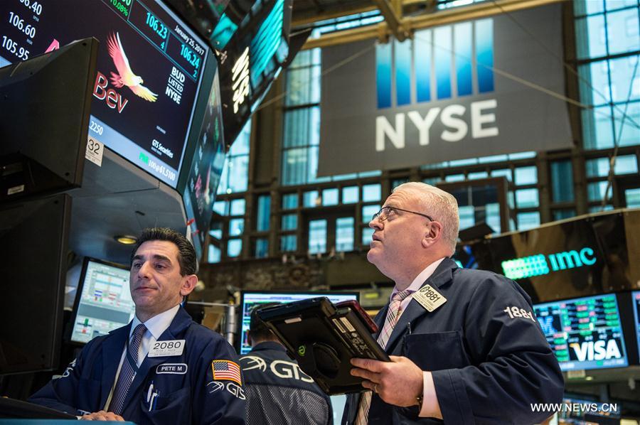 U.S.-NEW YORK-STOCKS-THE DOW JONES INDUSTRIAL AVERAGE-ABOVE 20,000