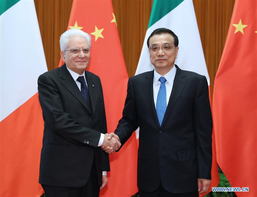 China to synergize development strategies with Italy