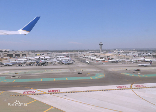 Los Angeles International Airport, one of the 'top 10 world's busiest passenger airports' by China.org.cn.