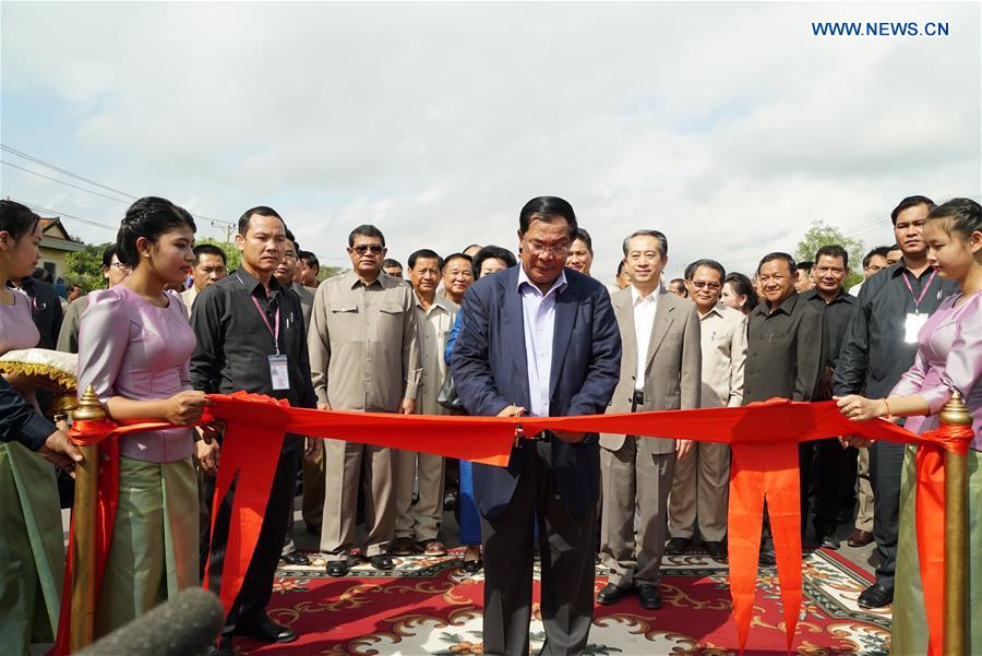 Cambodia inaugurates China-funded national road