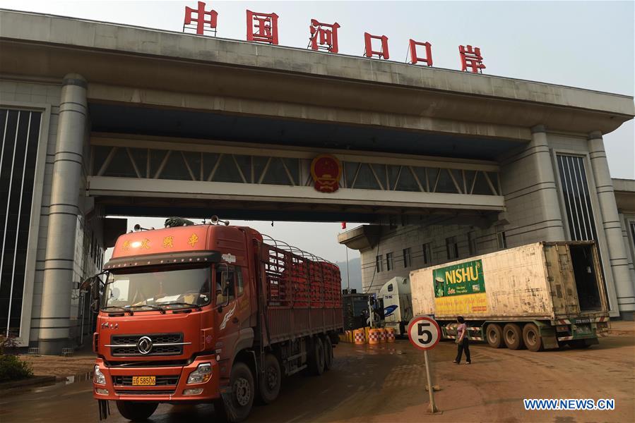 China's Hekou Port sees booming border trade with Vietnam
