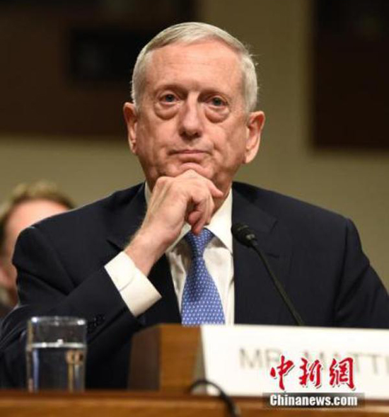 United States Secretary of Defense James Mattis. [File photo by Zhang Weiran/Chinanews.com]